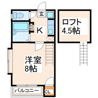 グランドゥール県立大南【1階】の間取り