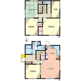 埼玉県所沢市北中3【一戸建】の間取り