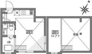 Blanc Court代田橋【2階】の間取り