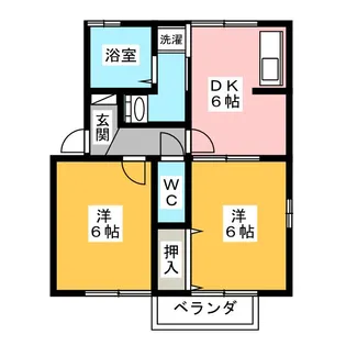 サニーハウス丸山【2階】の間取り