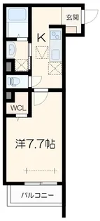 ラ・ルミエールII【1階】の間取り