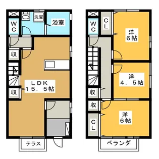 岐阜県各務原市那加信長町1【一戸建】の間取り
