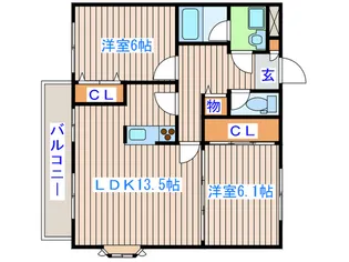 CASA S【2階】の間取り