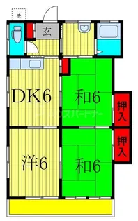 千葉県松戸市上本郷【アパート】の間取り