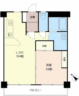 鹿児島県鹿児島市下荒田3【マンション】の間取り
