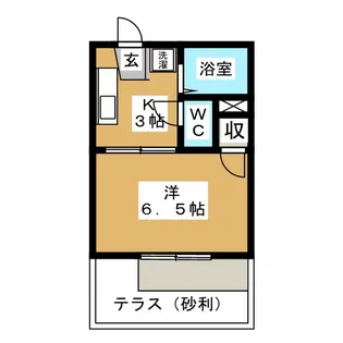 名高ハイツ【1階】の間取り