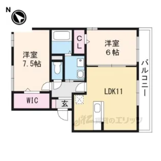 メイプルコート【1階】の間取り