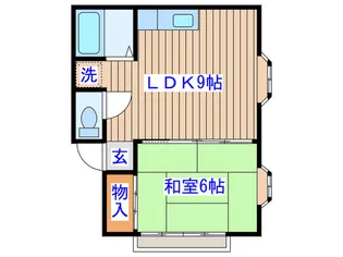 高秀ハイツ【2階】の間取り
