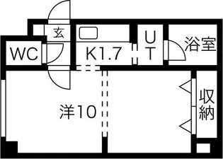ベルヴィ24【3階】の間取り