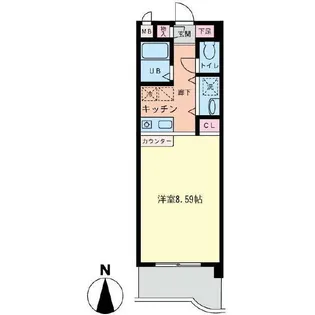 神奈川県愛甲郡愛川町中津【マンション】の間取り