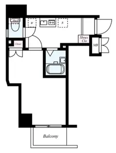 エクセリア早稲田I【1階】の間取り