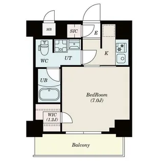 S-RESIDENCE木場fluspark【7階】の間取り