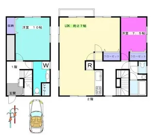 神奈川県横須賀市芦名1【一戸建】の間取り