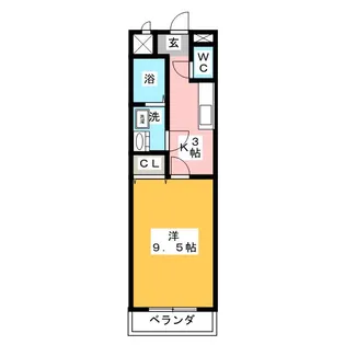 ウェルアップ新浜【1階】の間取り
