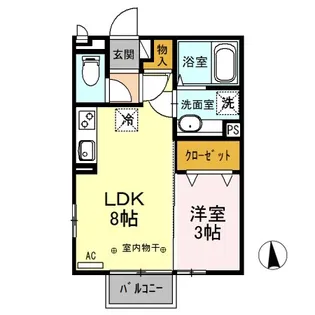 メゾン染谷川【2階】の間取り