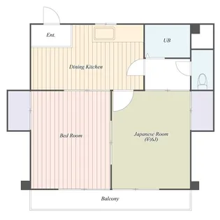 くいーんはいむやわた【1階】の間取り