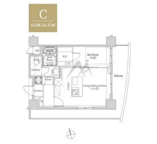 アヴェニール神楽坂【2階】の間取り