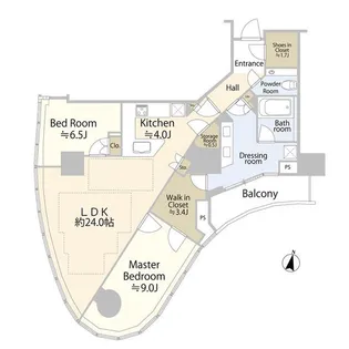 パークコート神宮北参道ザタワー パークコート神宮北参道 ザ タワー【5階】の間取り