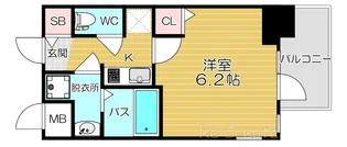 大阪府大阪市天王寺区空堀町【マンション】の間取り