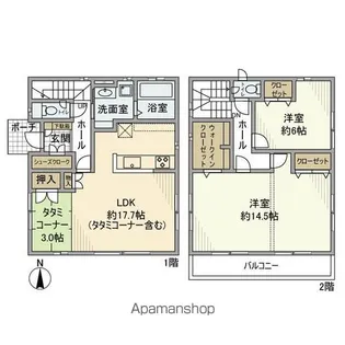 埼玉県越谷市相模町2【一戸建】の間取り