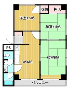 瑞穂ビル【4階】の間取り