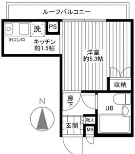 ライオンズマンション中野大和町【4階】の間取り