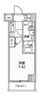 ジェノヴィア阪東橋スカイガーデン【4階】の間取り