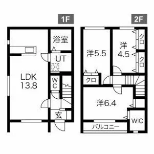 神奈川県大和市福田【アパート】の間取り