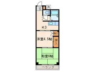 リカーハイム佐藤【3階】の間取り