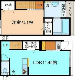 シェ・ヌゥ B棟の間取り