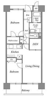 2LDKの間取り画像