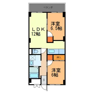 メゾン城山【4階】の間取り