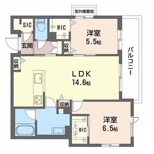 オーバチュア【3階】の間取り
