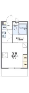 レオパレスクレスト川越【2階】の間取り