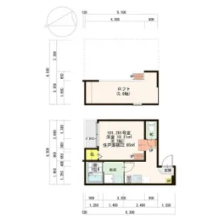 メゾン ベル フルール【1階】の間取り