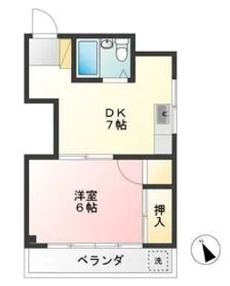 川口コーポ【3階】の間取り