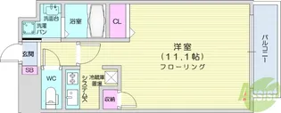 セントフィールド上杉【3階】の間取り