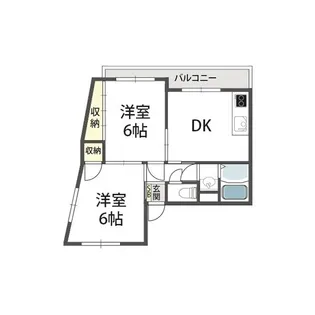 ロイヤルメゾン武庫之荘IX【2階】の間取り