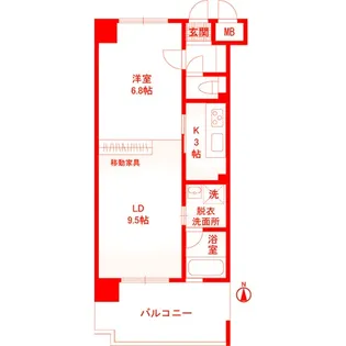 メゾン・ブランシュ・ナガサカ【3階】の間取り