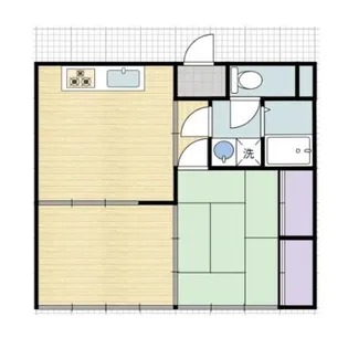 プレズントコーポ【1階】の間取り