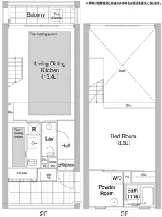 東京都渋谷区恵比寿西1【マンション】の間取り