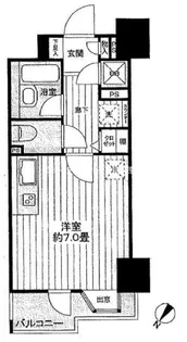 ブロードシティ東京【7階】の間取り