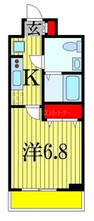 千葉県船橋市本中山2【マンション】の間取り
