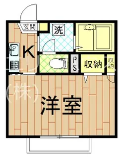 神奈川県川崎市中原区上丸子山王町1【アパート】の間取り