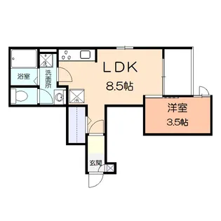 ルビーグレイス【1階】の間取り
