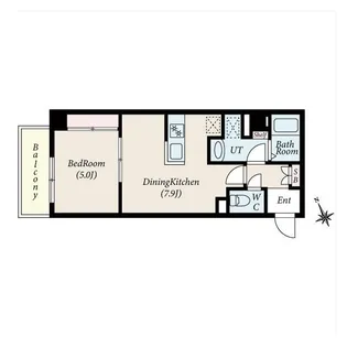 東京都新宿区山吹町【マンション】の間取り
