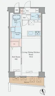 ラグゼナ平井 サウス【2階】の間取り