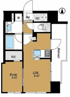 グローベル横濱大通り公園南【5階】の間取り