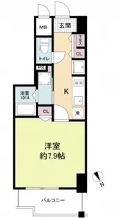 ブランシエスタ河原町【11階】の間取り