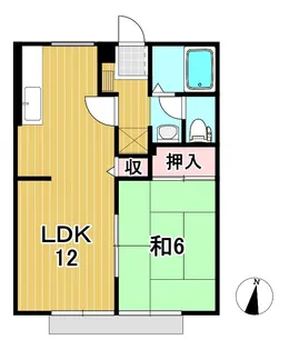 サンフローラ【1階】の間取り